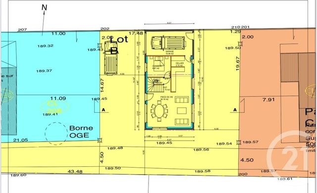 Terrain &agrave; vendre - 474 m2 - Decines Charpieu - 69 - RHONE-ALPES