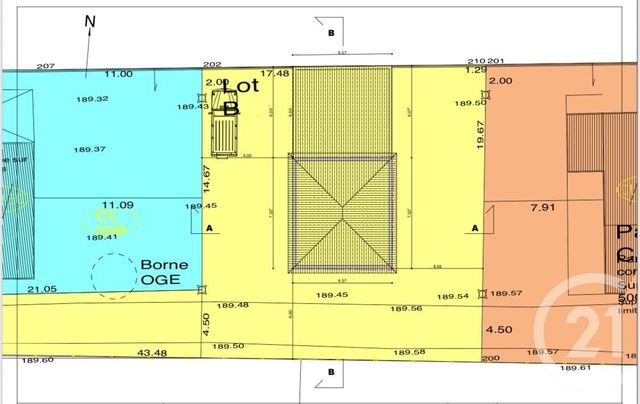 Terrain &agrave; vendre - 474 m2 - Decines Charpieu - 69 - RHONE-ALPES