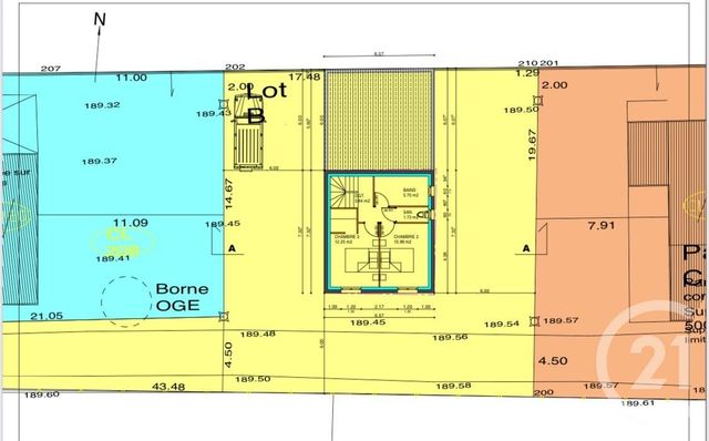 Terrain &agrave; vendre - 474 m2 - Decines Charpieu - 69 - RHONE-ALPES