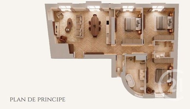 Appartement F4 &agrave; vendre - 4 pi&egrave;ces - 106 m2 - Nice - 06 - PROVENCE-ALPES-COTE-D-AZUR