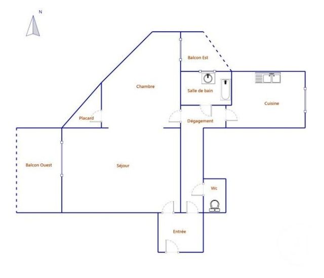 Appartement T2 &agrave; vendre - 2 pi&egrave;ces - 49 m2 - Bourg De Peage - 26 - RHONE-ALPES