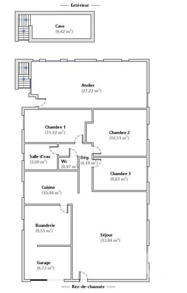 Maison &agrave; vendre - 4 pi&egrave;ces - 88,63 m2 - Romans Sur Isere - 26 - RHONE-ALPES