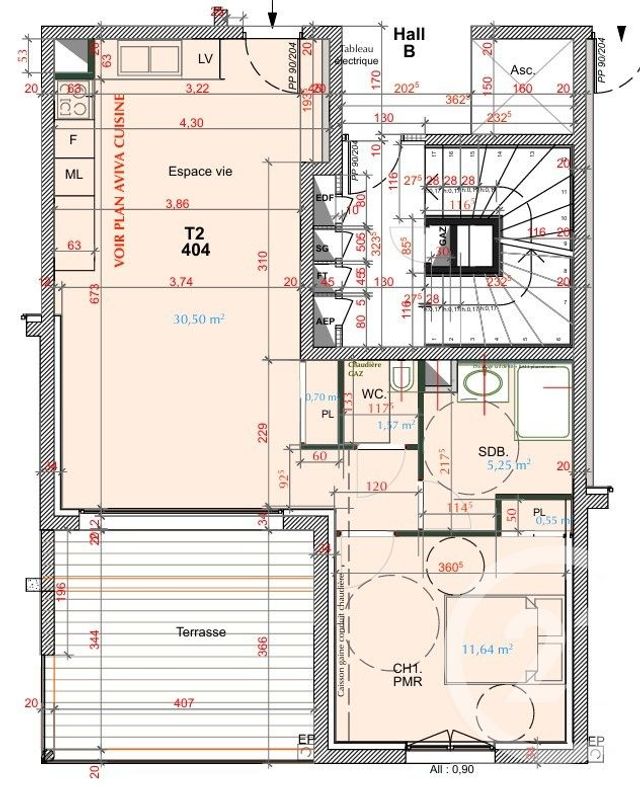 Appartement T2 &agrave; vendre - 2 pi&egrave;ces - 50,21 m2 - Bourg De Peage - 26 - RHONE-ALPES