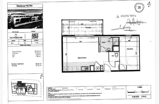 Appartement F2 &agrave; louer - 2 pi&egrave;ces - 48,85 m2 - Castries - 34 - LANGUEDOC-ROUSSILLON
