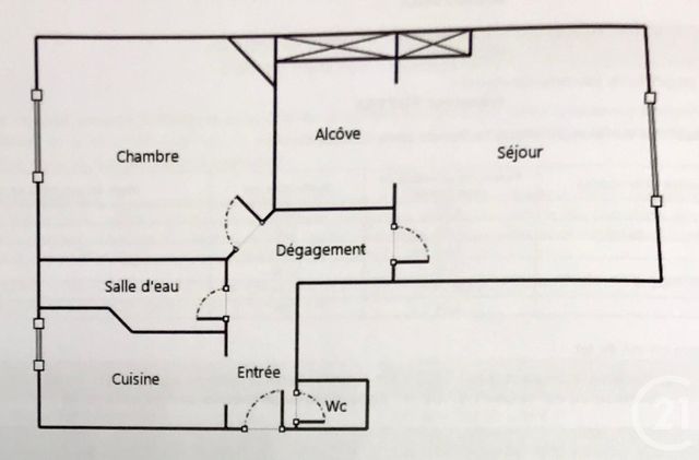 Appartement T2 à louer - 2 pièces - 47,08 m2 - St Fons - 69 - RHONE-ALPES