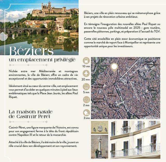 Appartement Loft à vendre - 4 pièces - 75 m2 - Beziers - 34 - LANGUEDOC-ROUSSILLON