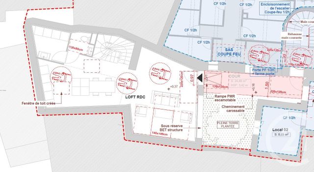 Appartement Loft à vendre - 4 pièces - 75 m2 - Beziers - 34 - LANGUEDOC-ROUSSILLON