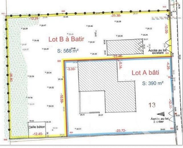 Terrain &agrave; vendre - 568 m2 - Beziers - 34 - LANGUEDOC-ROUSSILLON