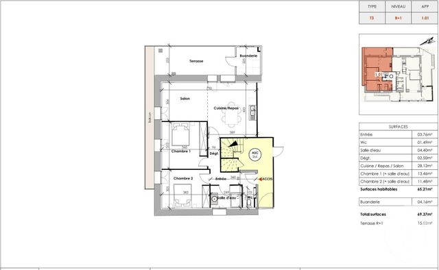 appartement - CLERMONT L HERAULT - 34