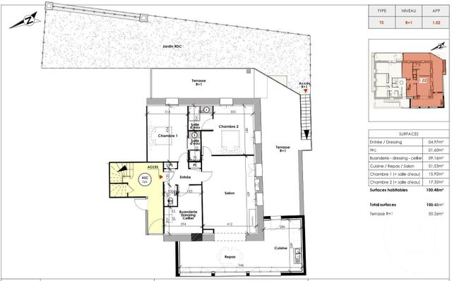 appartement - CLERMONT L HERAULT - 34