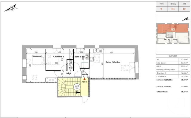 appartement - CLERMONT L HERAULT - 34