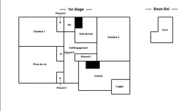 Appartement F3 &agrave; vendre - 3 pi&egrave;ces - 58,60 m2 - Rennes - 35 - BRETAGNE