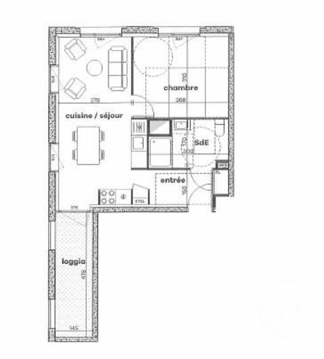 Appartement T2 à louer - 2 pièces - 39,75 m2 - Rennes - 35 - BRETAGNE