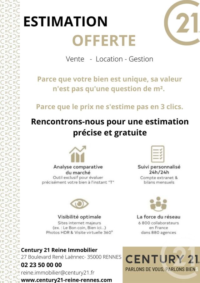 Appartement T2 &agrave; louer - 2 pi&egrave;ces - 50 m2 - Orgeres - 35 - BRETAGNE