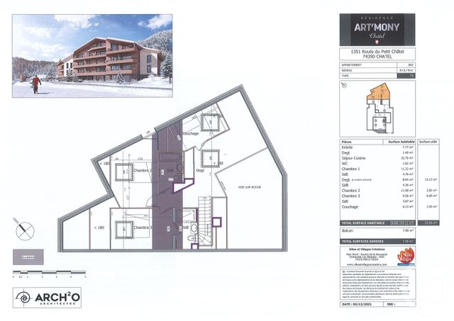 Appartement Duplex à vendre - 4 pièces - 101,31 m2 - Chatel - 74 - RHONE-ALPES