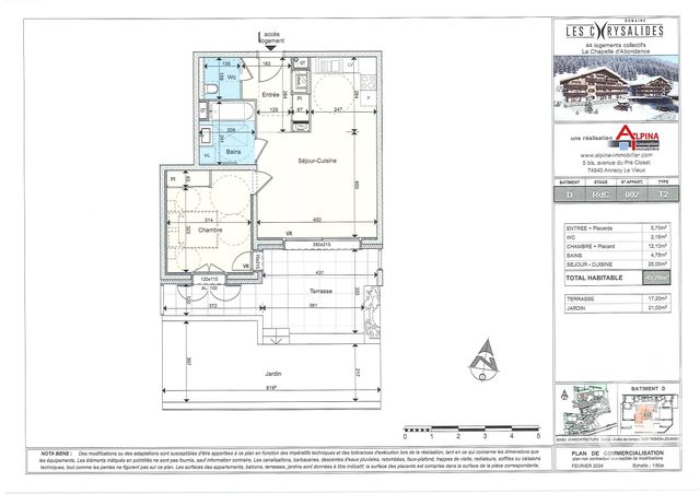 Appartement T2 à vendre - 2 pièces - 49,70 m2 - La Chapelle D Abondance - 74 - RHONE-ALPES