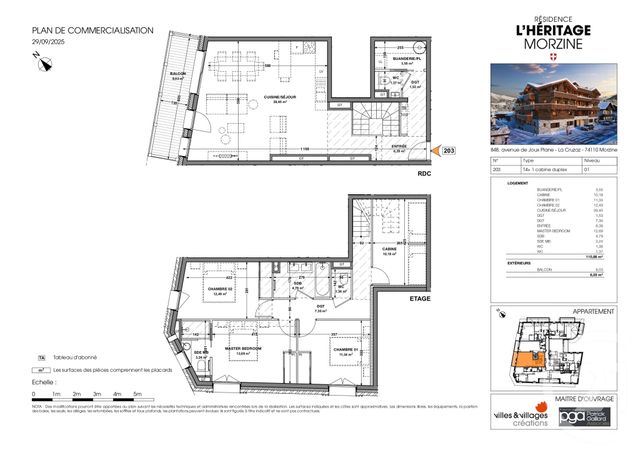 Appartement Duplex à vendre - 5 pièces - 115,68 m2 - Morzine - 74 - RHONE-ALPES