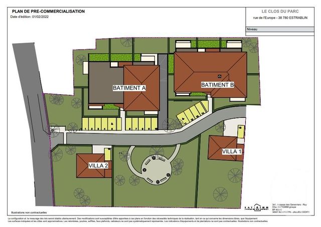 Appartement à vendre - 3 pièces - 67,07 m2 - Estrablin - 38 - RHONE-ALPES