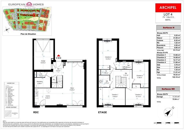 Maison à vendre - 5 pièces - 122,15 m2 - La Verpilliere - 38 - RHONE-ALPES