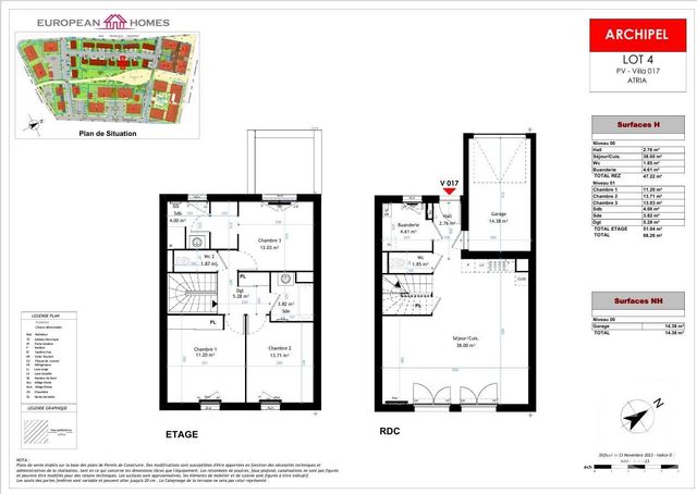 Maison à vendre - 4 pièces - 98,26 m2 - La Verpilliere - 38 - RHONE-ALPES
