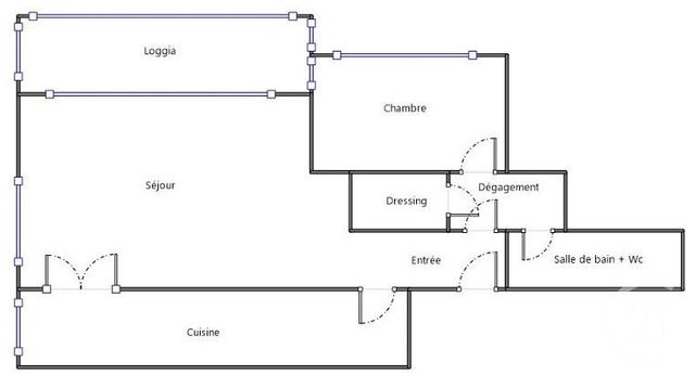Appartement F2 &agrave; vendre - 2 pi&egrave;ces - 58,39 m2 - Fontenay Le Fleury - 78 - ILE-DE-FRANCE