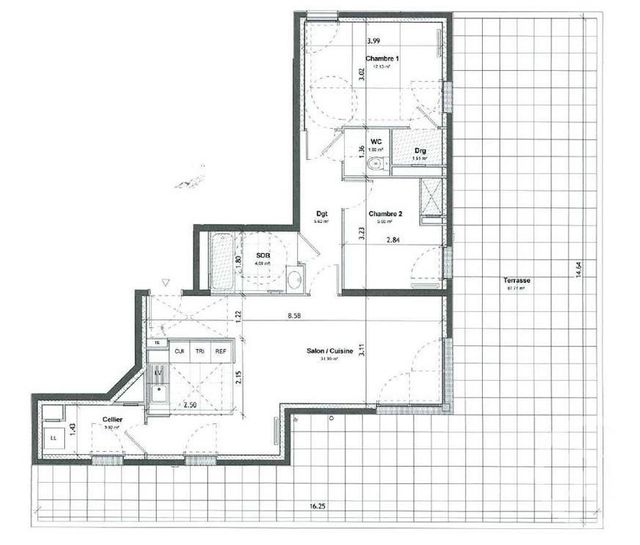 Appartement F3 à vendre - 3 pièces - 70,66 m2 - St Cyr L Ecole - 78 - ILE-DE-FRANCE