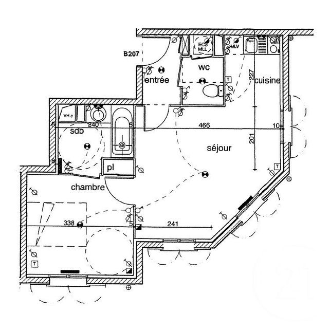 Appartement T2 &agrave; vendre - 2 pi&egrave;ces - 42 m2 - Buc - 78 - ILE-DE-FRANCE