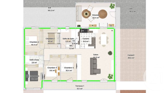 Maison à vendre - 6 pièces - 124 m2 - Gujan Mestras - 33 - AQUITAINE