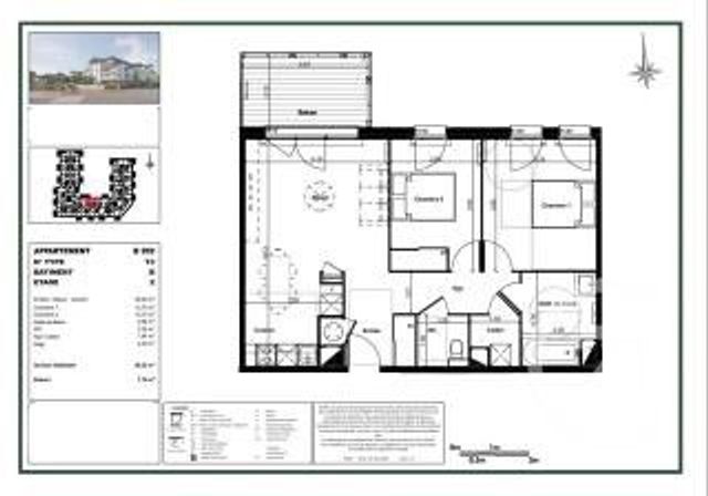 Appartement T3 &agrave; vendre - 3 pi&egrave;ces - 65,32 m2 - Gujan Mestras - 33 - AQUITAINE