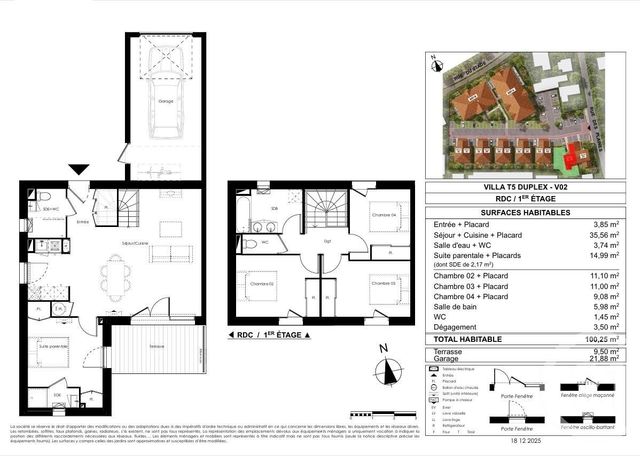 Maison &agrave; vendre - 5 pi&egrave;ces - 100,25 m2 - Le Teich - 33 - AQUITAINE