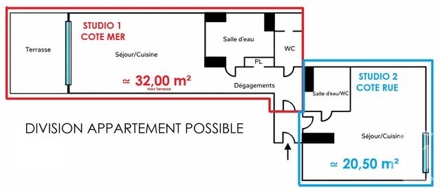 Appartement F2 &agrave; vendre - 2 pi&egrave;ces - 56,21 m2 - Menton - 06 - PROVENCE-ALPES-COTE-D-AZUR