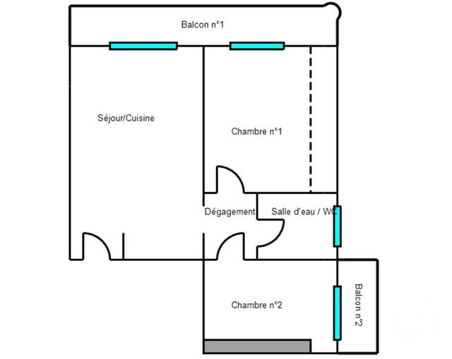 Appartement F3 &agrave; vendre - 3 pi&egrave;ces - 46,95 m2 - Roquebrune Cap Martin - 06 - PROVENCE-ALPES-COTE-D-AZUR
