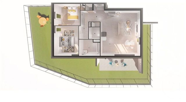 Appartement F3 &agrave; vendre - 3 pi&egrave;ces - 65 m2 - La Farlede - 83 - PROVENCE-ALPES-COTE-D-AZUR