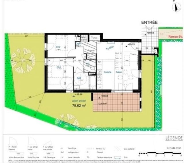 Appartement F3 &agrave; vendre - 3 pi&egrave;ces - 65 m2 - La Farlede - 83 - PROVENCE-ALPES-COTE-D-AZUR