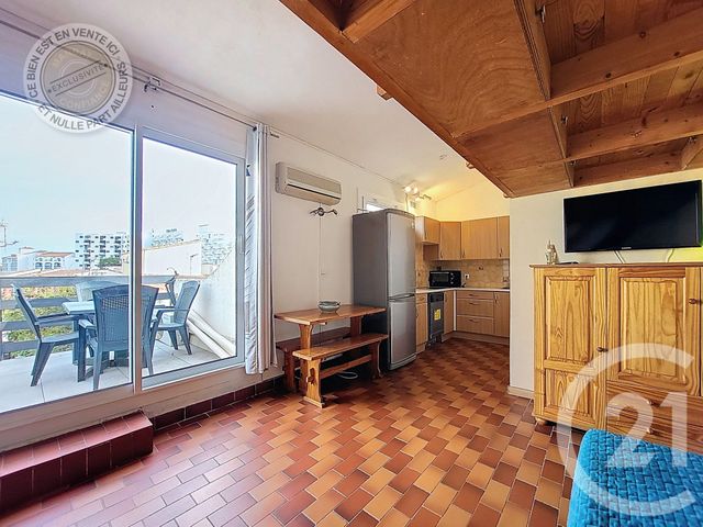 Appartement Studio &agrave; vendre - 1 pi&egrave;ce - 21,33 m2 - Le Barcares - 66 - LANGUEDOC-ROUSSILLON