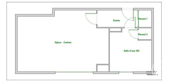 Appartement F1 &agrave; vendre - 1 pi&egrave;ce - 26,08 m2 - Paris - 75014 - ILE-DE-FRANCE