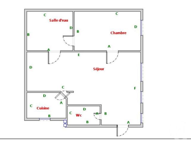 Appartement &agrave; vendre - 2 pi&egrave;ces - 43,44 m2 - Paris - 75014 - ILE-DE-FRANCE