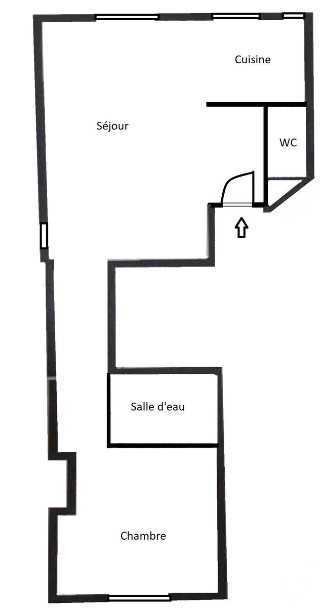 Appartement F2 &agrave; vendre - 2 pi&egrave;ces - 41,19 m2 - Paris - 75014 - ILE-DE-FRANCE