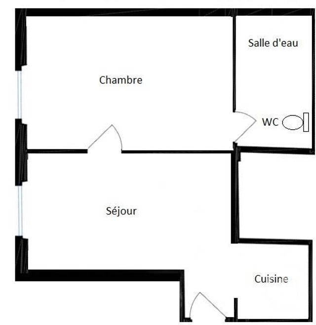 Appartement F2 &agrave; vendre - 2 pi&egrave;ces - 26,64 m2 - Pantin - 93 - ILE-DE-FRANCE