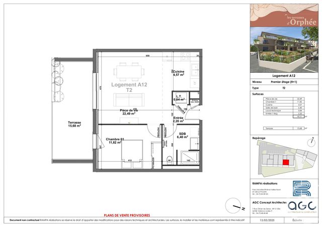 Appartement T2 à vendre - 2 pièces - 48,32 m2 - Sauzet - 26 - RHONE-ALPES