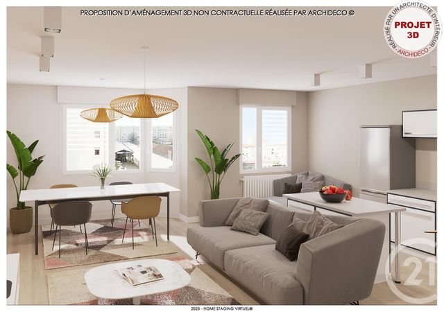 Appartement F3 &agrave; vendre - 3 pi&egrave;ces - 77,79 m2 - Lyon - 69007 - RHONE-ALPES