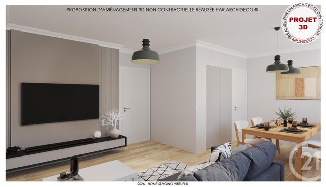 Appartement F3 &agrave; vendre - 3 pi&egrave;ces - 64,74 m2 - Lyon - 69003 - RHONE-ALPES