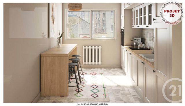 Appartement F3 &agrave; vendre - 3 pi&egrave;ces - 78,65 m2 - Lyon - 69007 - RHONE-ALPES