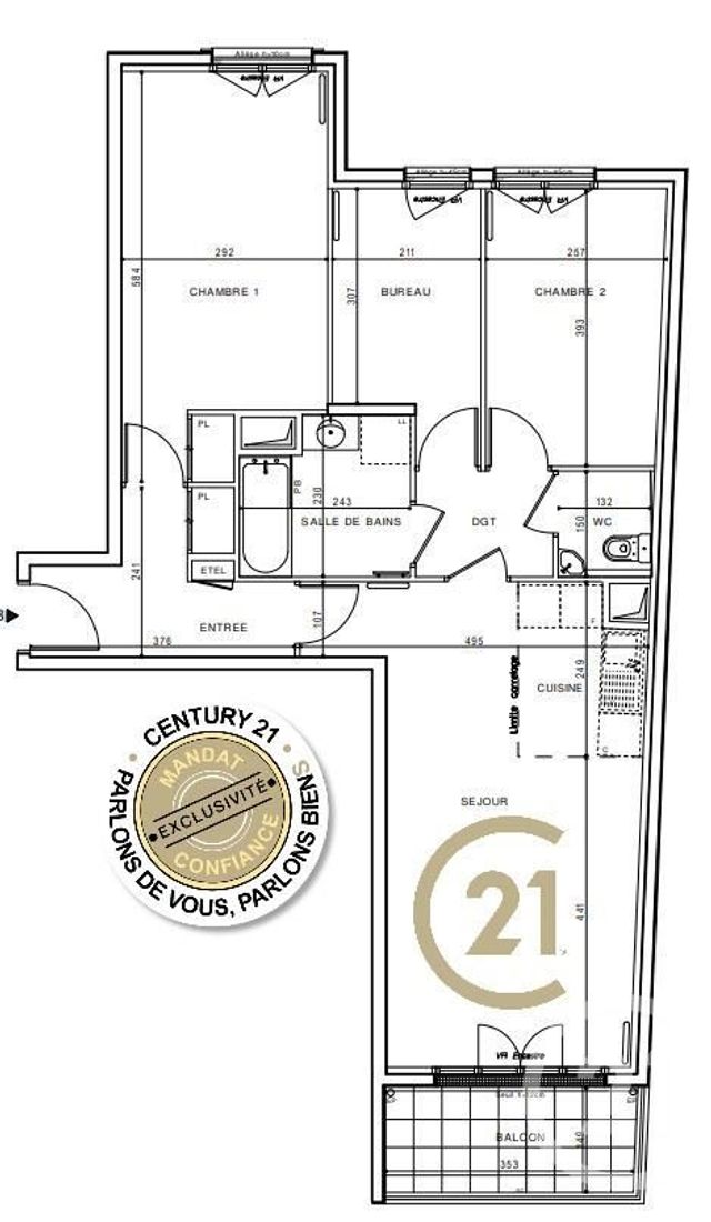 Appartement F4 &agrave; vendre - 4 pi&egrave;ces - 75 m2 - Suresnes - 92 - ILE-DE-FRANCE