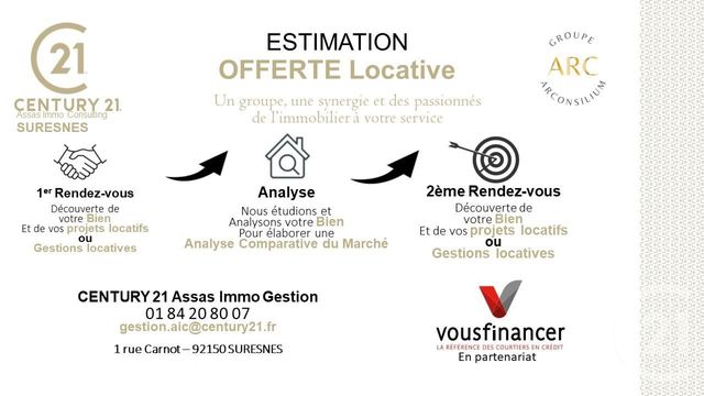 Appartement F2 &agrave; louer - 2 pi&egrave;ces - 43,68 m2 - Suresnes - 92 - ILE-DE-FRANCE