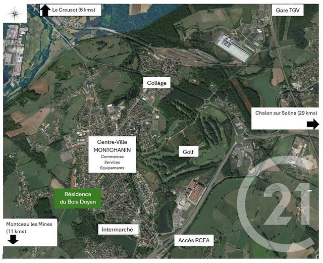 Appartement F2 à vendre - 2 pièces - 44,07 m2 - Montchanin - 71 - BOURGOGNE