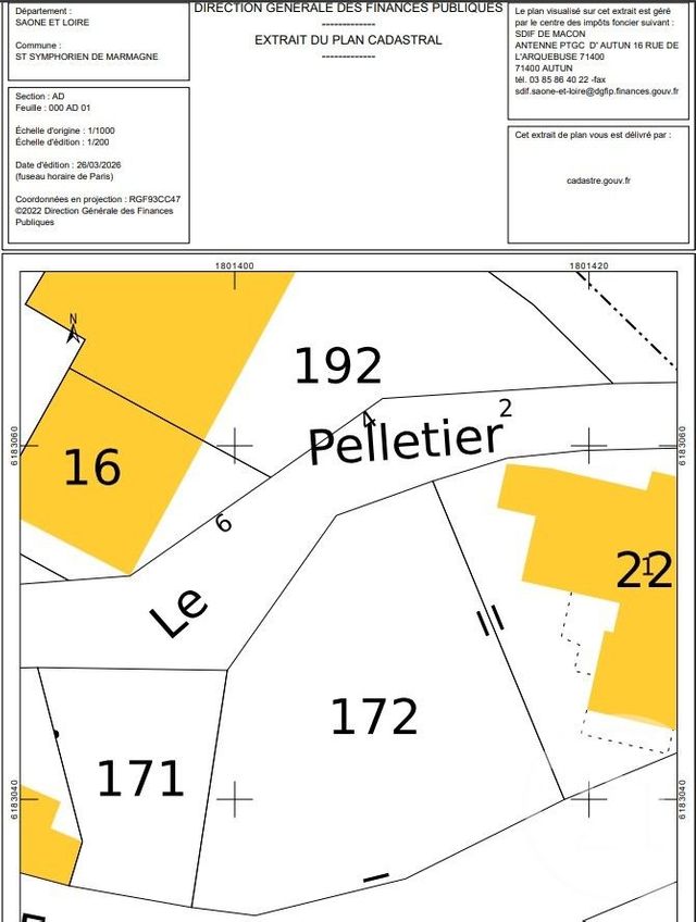 Terrain &agrave; vendre - 325 m2 - 71 - BOURGOGNE