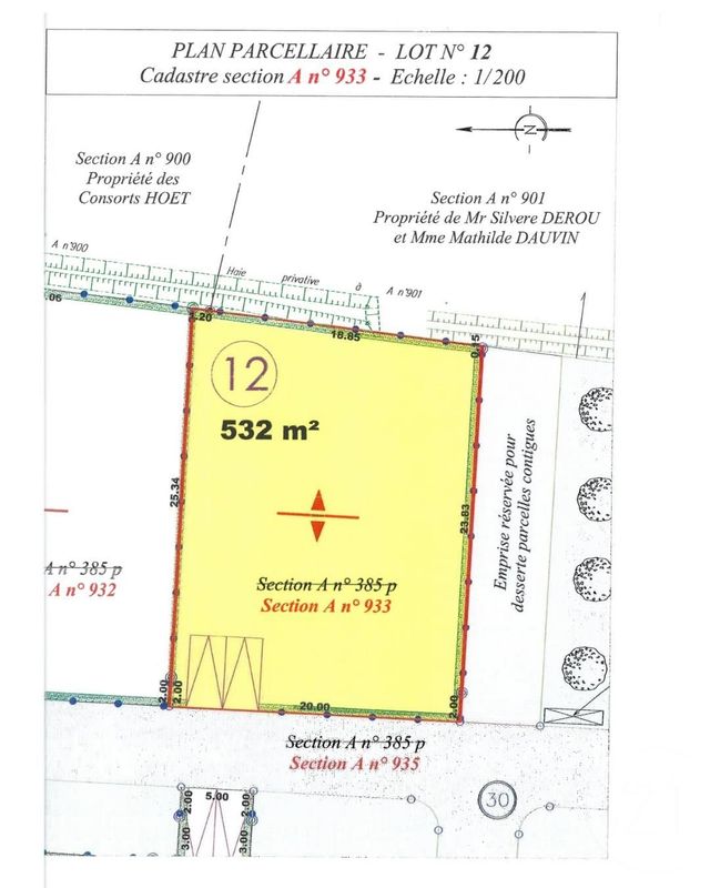 Terrain à vendre - 532 m2 - La Haye D Ectot - 50 - BASSE-NORMANDIE