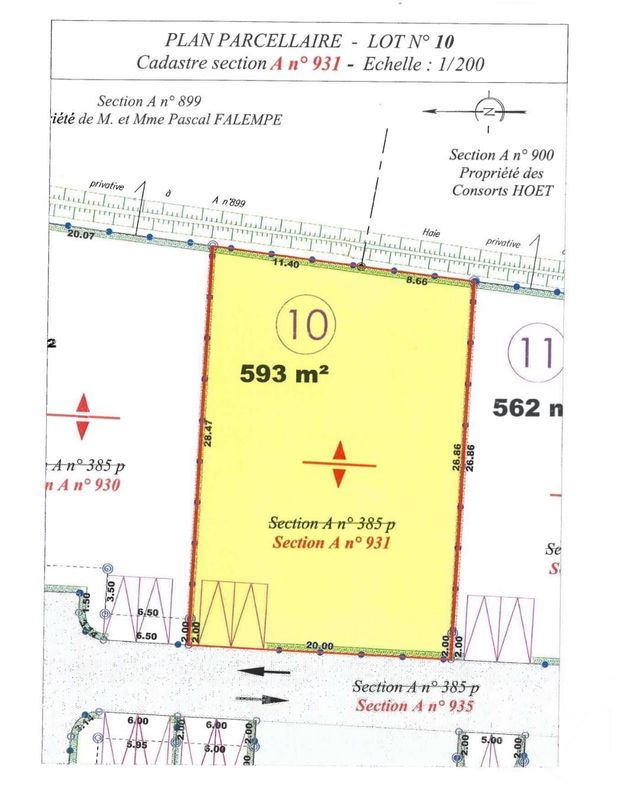 Terrain &agrave; vendre - 593 m2 - 50 - BASSE-NORMANDIE