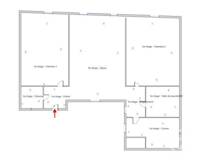 Appartement F3 à vendre - 3 pièces - 57,48 m2 - Paris - 75011 - ILE-DE-FRANCE